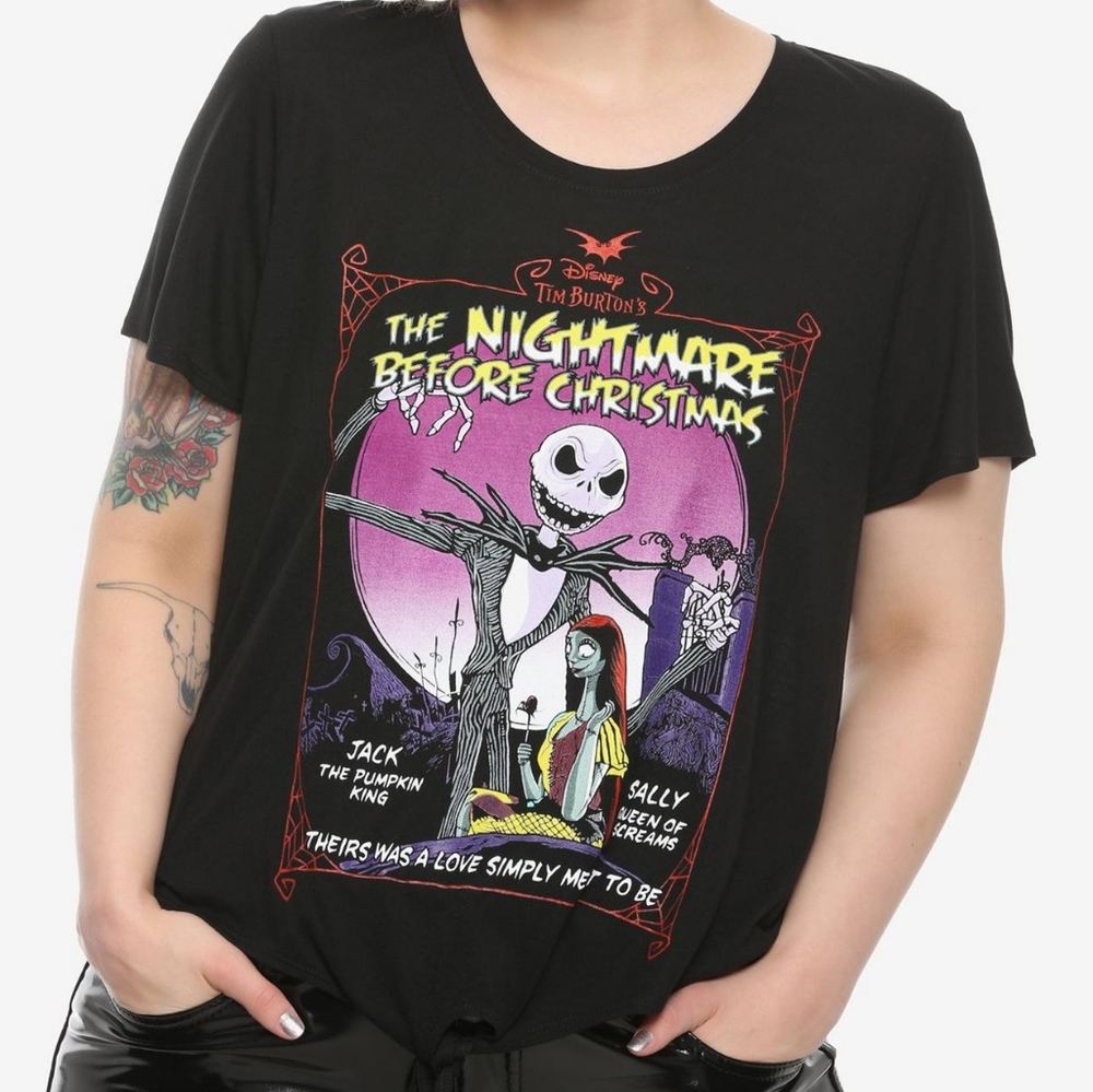 Nightmare Before Christmas | Front Tie T-Shirt